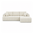 108-Inch L-Shaped Chenille Cloud Sectional Sofa with Chaise, No Assembly, Beige