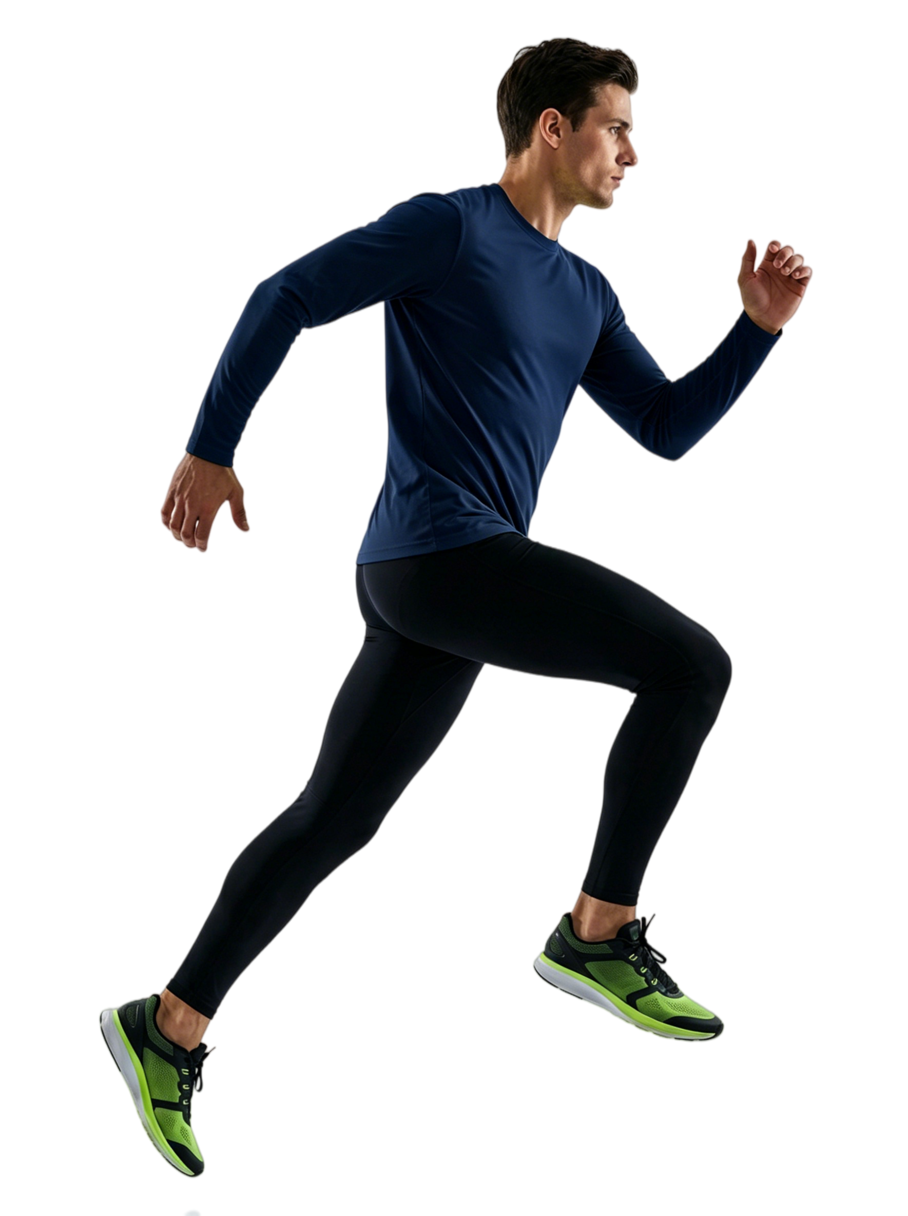 ZBORIBER Men's Quick Dry UPF 50+ UV Sun Protection Moisture Wicking Long Sleeve T-Shirt for Casual Workout,Sizes S-3XL,Navy