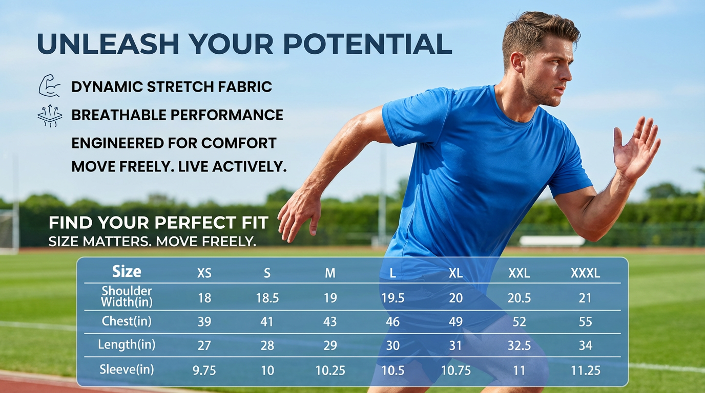 ZBORIBER Men's Sport Tops Dry Fit Gym Wicking Athletic T-Shirts Workout Shirts,Short-Sleeve, Sizes S-3XL