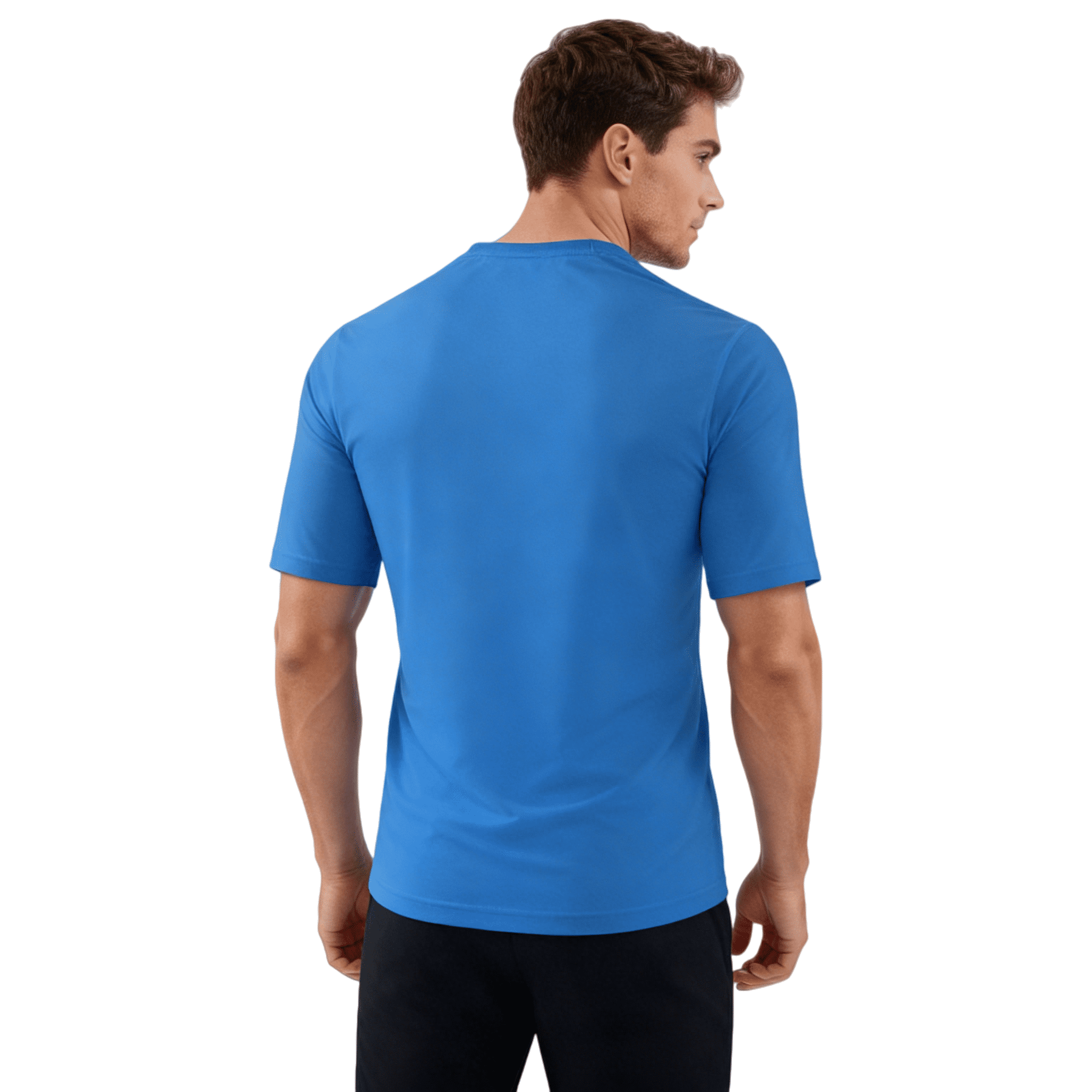 ZBORIBER Men's Quick-Dry Fit Gym Wicking Athletic Workout Short-Sleeve T-Shirts Sizes S-3XL,Royal
