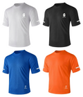 ZBORIBER Men's Short-sleeved T-shirt, Quick-drying, Moisture-wicking, Sweat-wicking, with Reflective Stripes and Reflective Logo,4-Pack