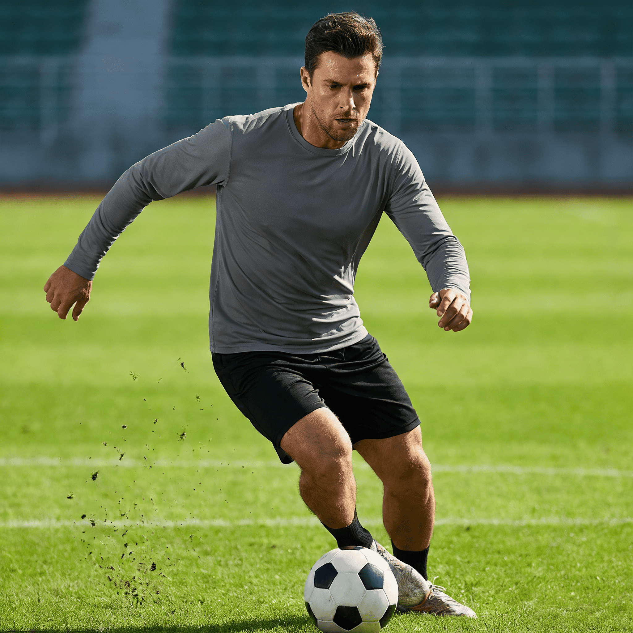 ZBORIBER Men's Quick Dry UPF 50+ UV Sun Protection Moisture Wicking Long Sleeve T-Shirt for Casual Workout,Sizes S-3XL,Titanium