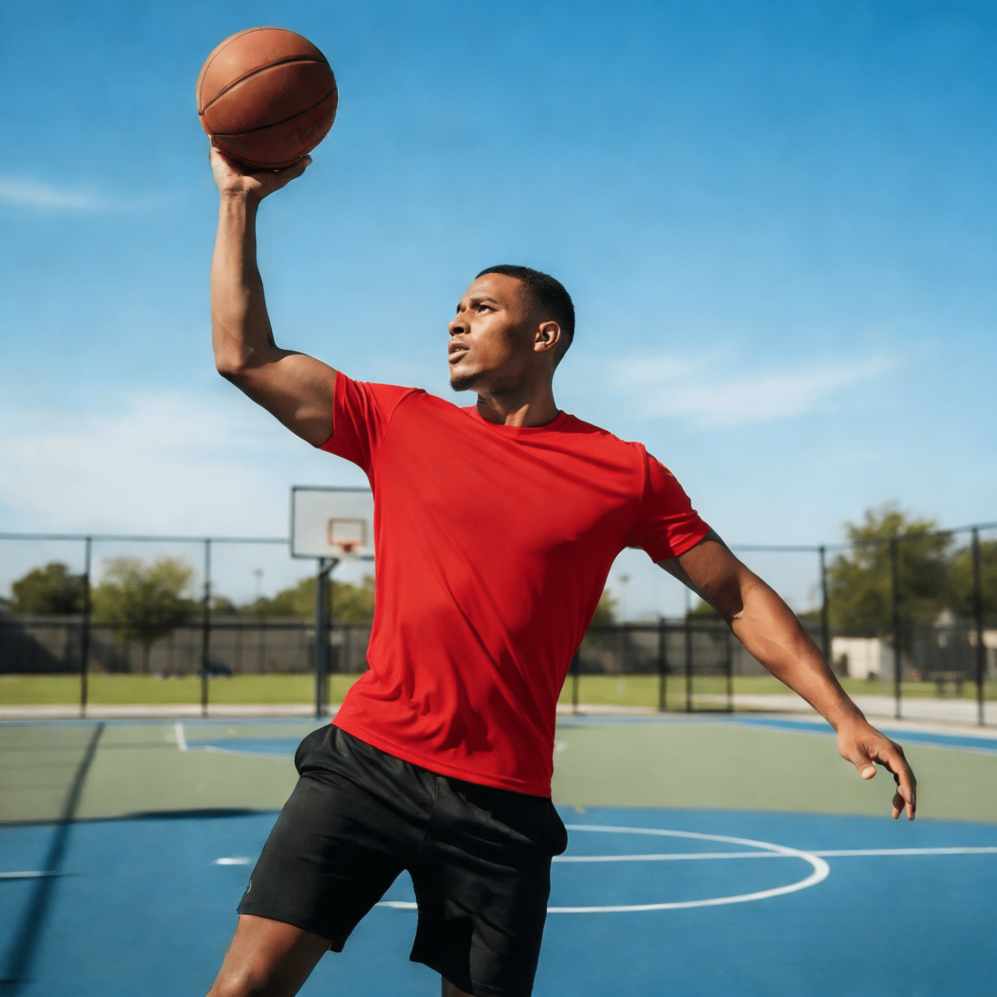 ZBORIBER Men's Quick-Dry Fit Gym Wicking Athletic Workout Short-Sleeve T-Shirts Sizes S-3XL,Red