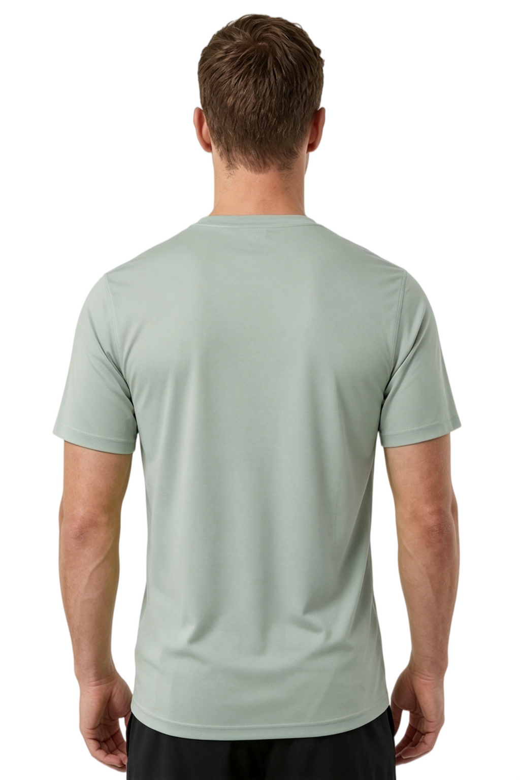 ZBORIBER Men's Quick-Dry Fit Gym Wicking Athletic Workout Short-Sleeve T-Shirts Sizes S-3XL,Silver