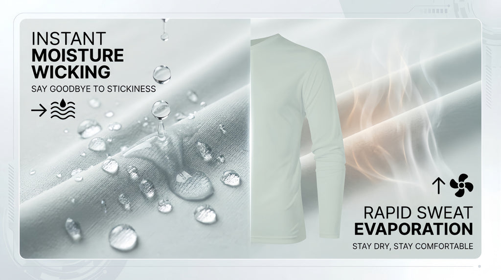 ZBORIBER Men's Quick Dry UPF 50+ UV Sun Protection Moisture Wicking Long Sleeve T-Shirt for Casual Workout,Sizes S-3XL,Silver