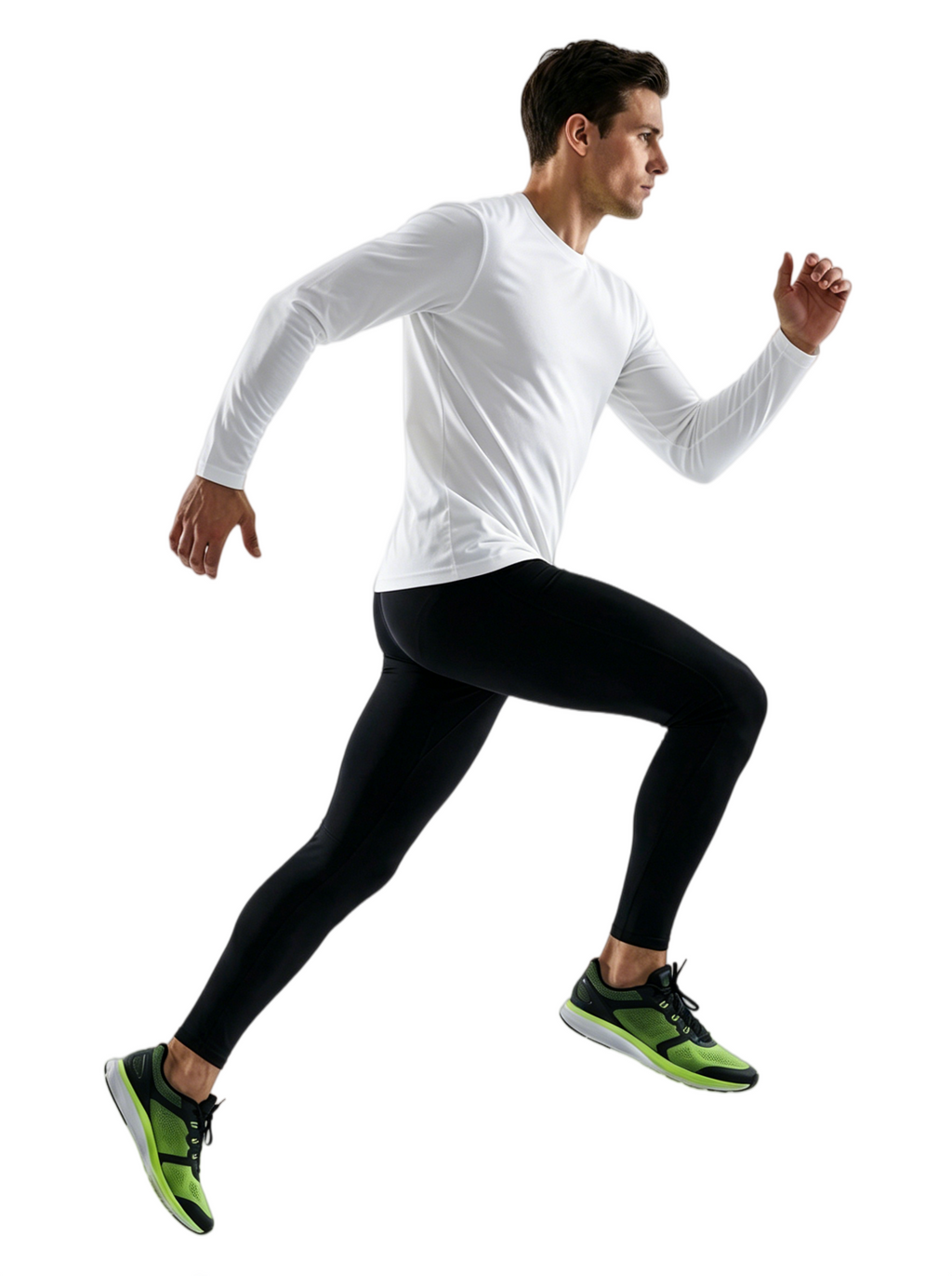 ZBORIBER Men's Quick Dry UPF 50+ UV Sun Protection Moisture Wicking Long Sleeve T-Shirt for Casual Workout,Sizes S-3XL,White
