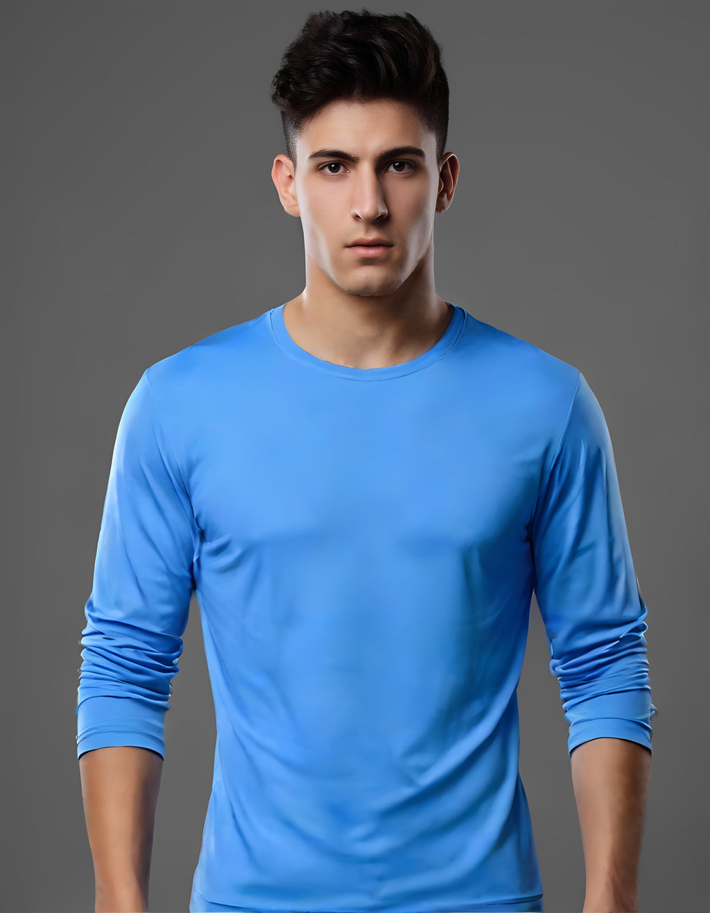 ZBORIBER Men's Quick-Dry Long Sleeve Shirts 3-Pack, Moisture Wicking, UPF 50+, Sizes S-3XL
