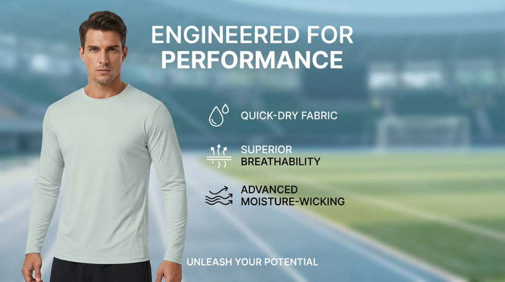 ZBORIBER Men's Quick Dry UPF 50+ UV Sun Protection Moisture Wicking Long Sleeve T-Shirt for Casual Workout,Sizes S-3XL,Black