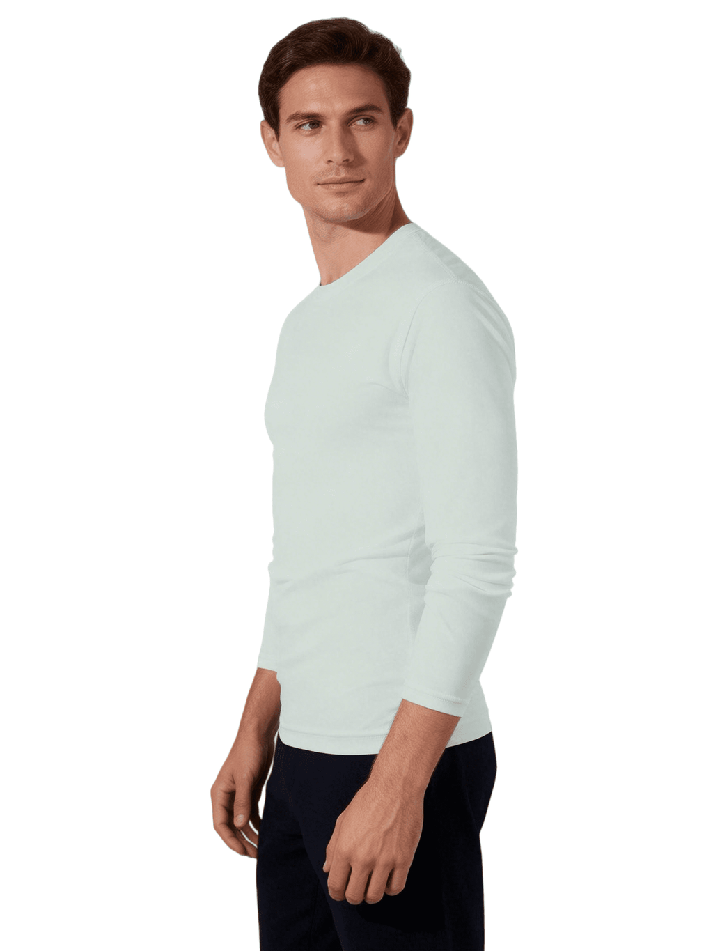 ZBORIBER Men's Quick Dry UPF 50+ UV Sun Protection Moisture Wicking Long Sleeve T-Shirt for Casual Workout,Sizes S-3XL,Silver