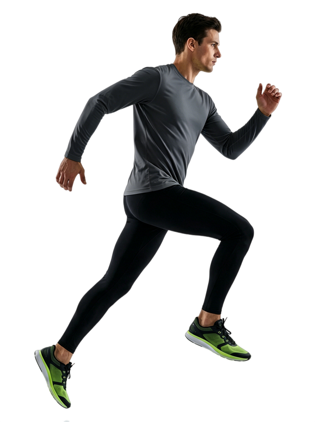 ZBORIBER Men's Quick Dry UPF 50+ UV Sun Protection Moisture Wicking Long Sleeve T-Shirt for Casual Workout,Sizes S-3XL,Titanium