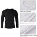 ZBORIBER Men's Quick Dry UPF 50+ UV Sun Protection Moisture Wicking Long Sleeve T-Shirt for Casual Workout,Sizes S-3XL,Black