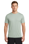 ZBORIBER Men's Quick-Dry Fit Gym Wicking Athletic Workout Short-Sleeve T-Shirts Sizes S-3XL,Silver