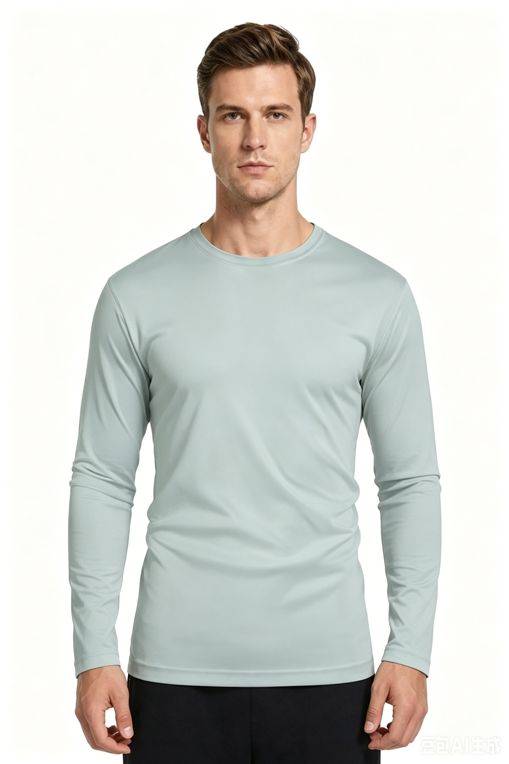 ZBORIBER Men's Quick Dry UPF 50+ UV Sun Protection Moisture Wicking Long Sleeve T-Shirt for Casual Workout,Sizes S-3XL,Silver
