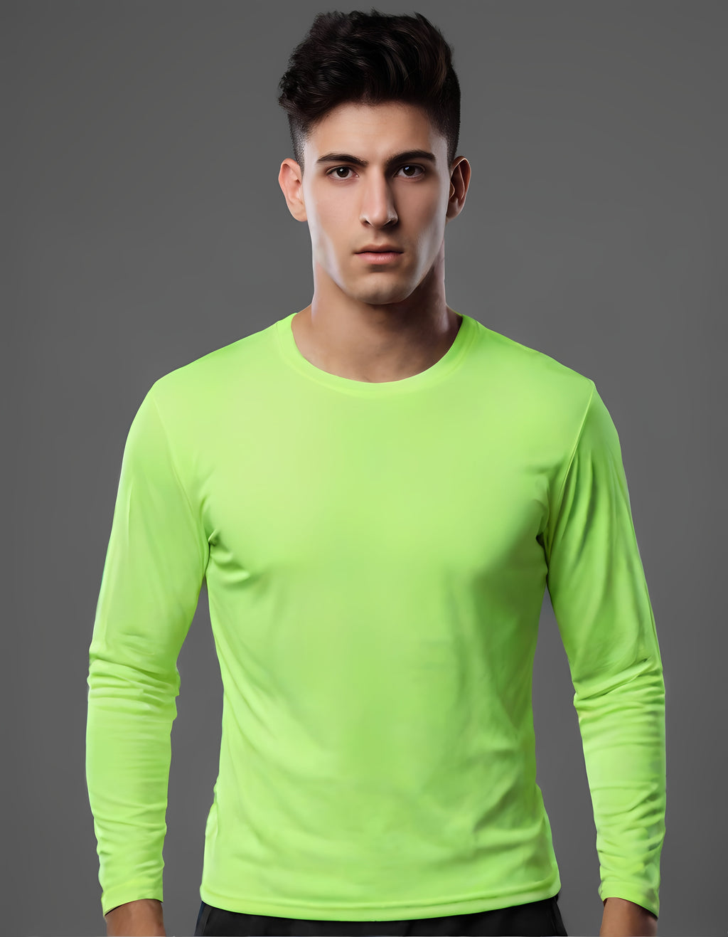 ZBORIBER Men's Quick-Dry Active Long Sleeve Shirts - Moisture Wicking, 5-Pack, Sizes S-3XL
