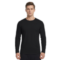 ZBORIBER Men's Quick Dry UPF 50+ UV Sun Protection Moisture Wicking Long Sleeve T-Shirt for Casual Workout,Sizes S-3XL,Black