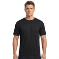 ZBORIBER Men's Quick-Dry Fit Gym Wicking Athletic Workout Short-Sleeve T-Shirts Sizes S-3XL,Black