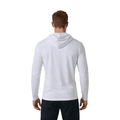 ZBORIBER Men's Hooded T-shirt, Moisture-wicking,Quick-drying,White,Sizes S-3XL