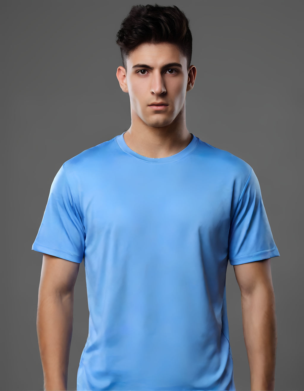 ZBORIBER Men's Quick-Dry Crew Neck T-Shirts 5-Pack, Moisture Wicking, Sizes S-3XL