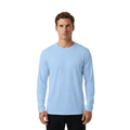 ZBORIBER Men's Quick Dry Long Sleeve Shirts UPF 50+ UV Sun Protection Moisture Wicking T-Shirt for Casual Workout,Carolina Blue