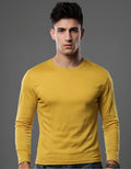 ZBORIBER Men's Quick Dry Long Sleeve Shirts UPF 50+ UV Sun Protection Moisture Wicking T-Shirt for Casual Workout,Heather Yellow