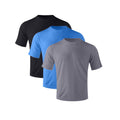 ZBORIBER Quick-Dry Men's Shirts 3-Pack - Moisture Wicking, UPF 50+, Breathable, S-3XL