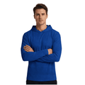 ZBORIBER Men's Hooded T-shirt, Moisture-wicking,Quick-drying,Royal,Sizes S-3XL