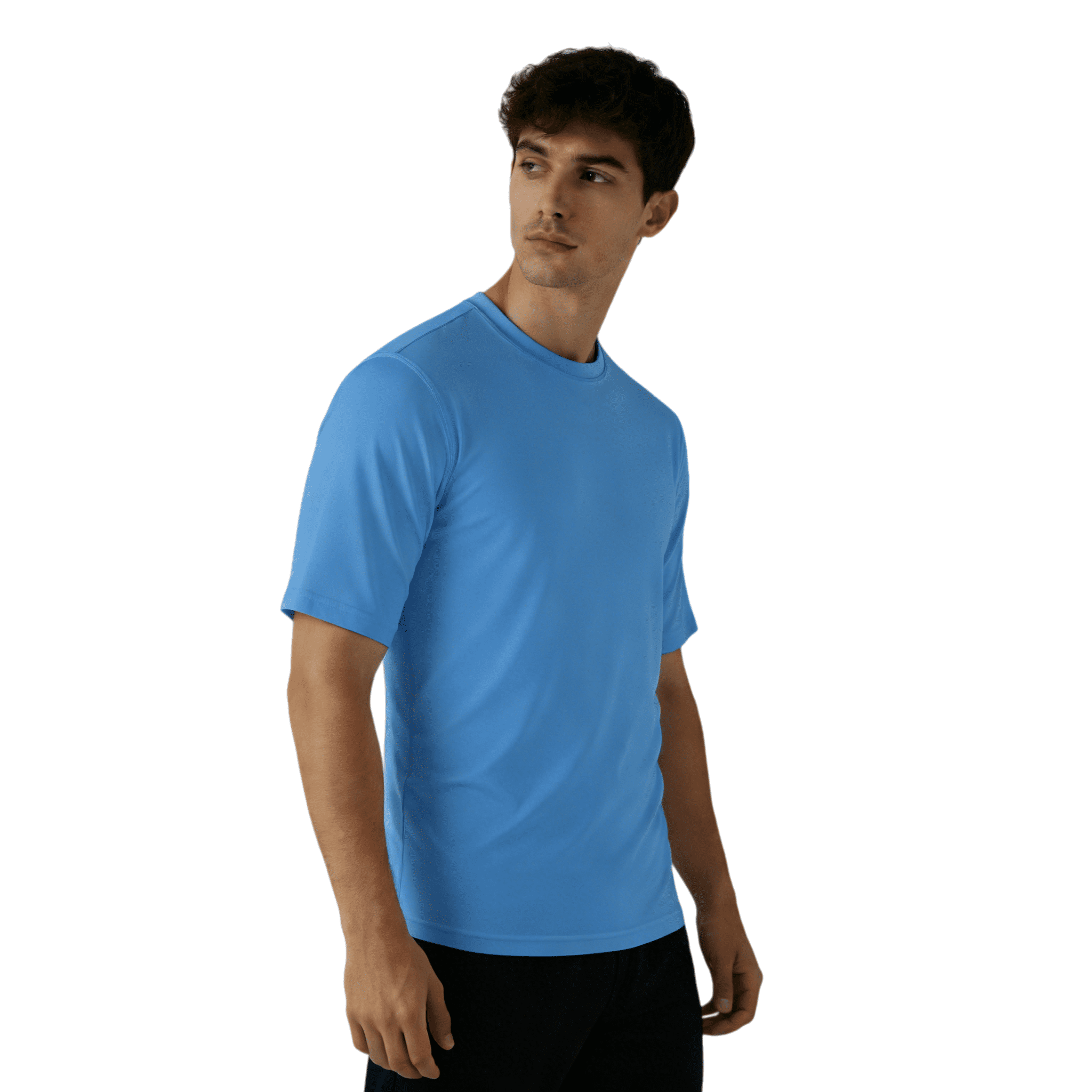 ZBORIBER Men's Quick-Dry Fit Gym Wicking Athletic Workout Short-Sleeve T-Shirts Sizes S-3XL,Royal