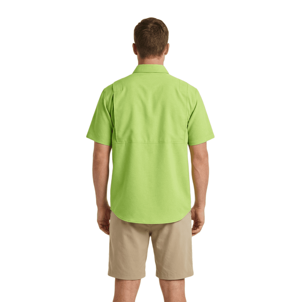 ZBORIBER Men's Fishing UPF 50+ Sun Protection Waterproof for Outdoor Travel Short Sleeve Shirts with Pockets,3-Pack,Size-XL
