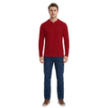 ZBORIBER Men's Hooded T-shirt, Moisture-Wicking,Quick-Drying,Red,Sizes S-3XL