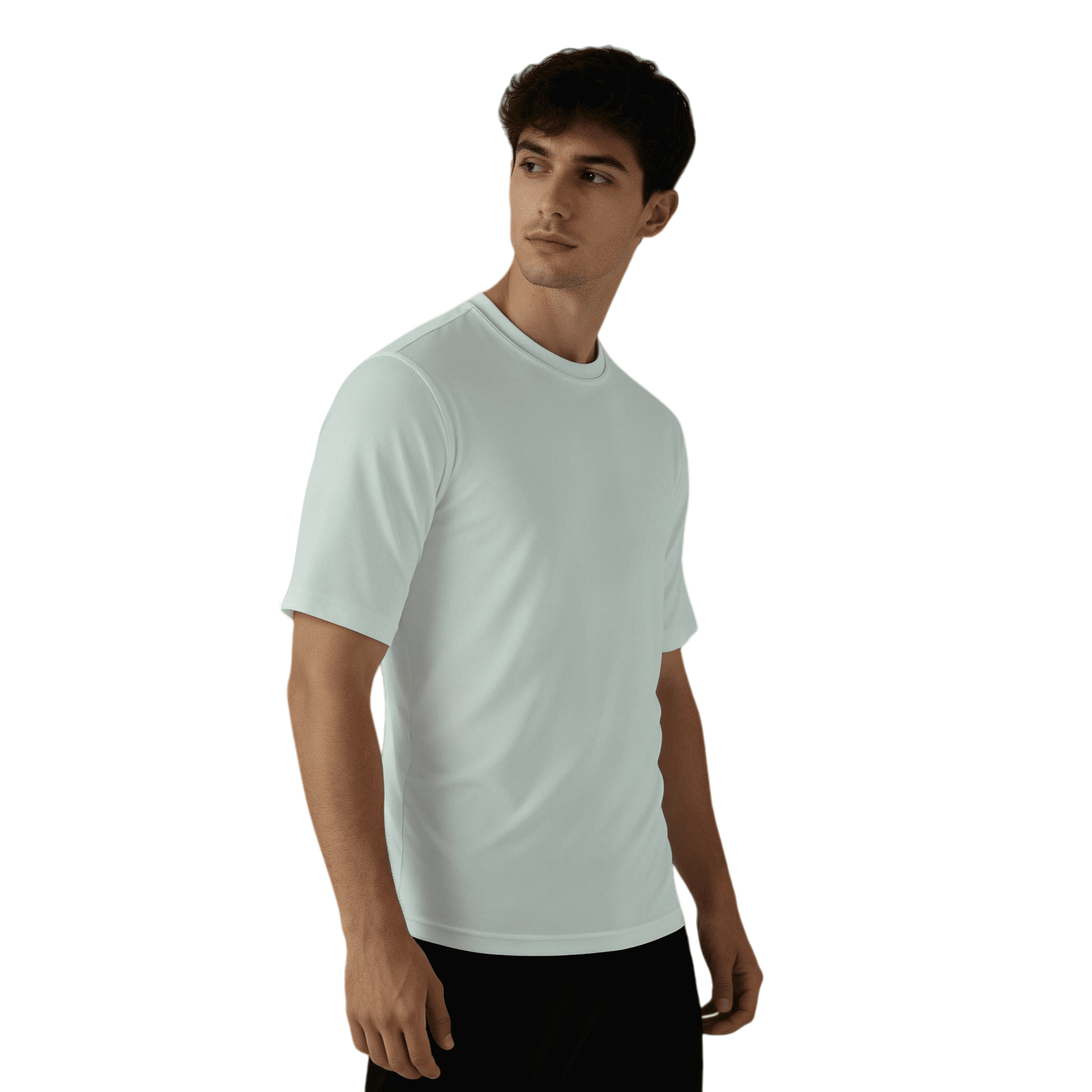 ZBORIBER Men's Sport Tops Dry Fit Gym Wicking Athletic T-Shirts Workout Shirts,Short-Sleeve, Sizes S-3XL,Silver