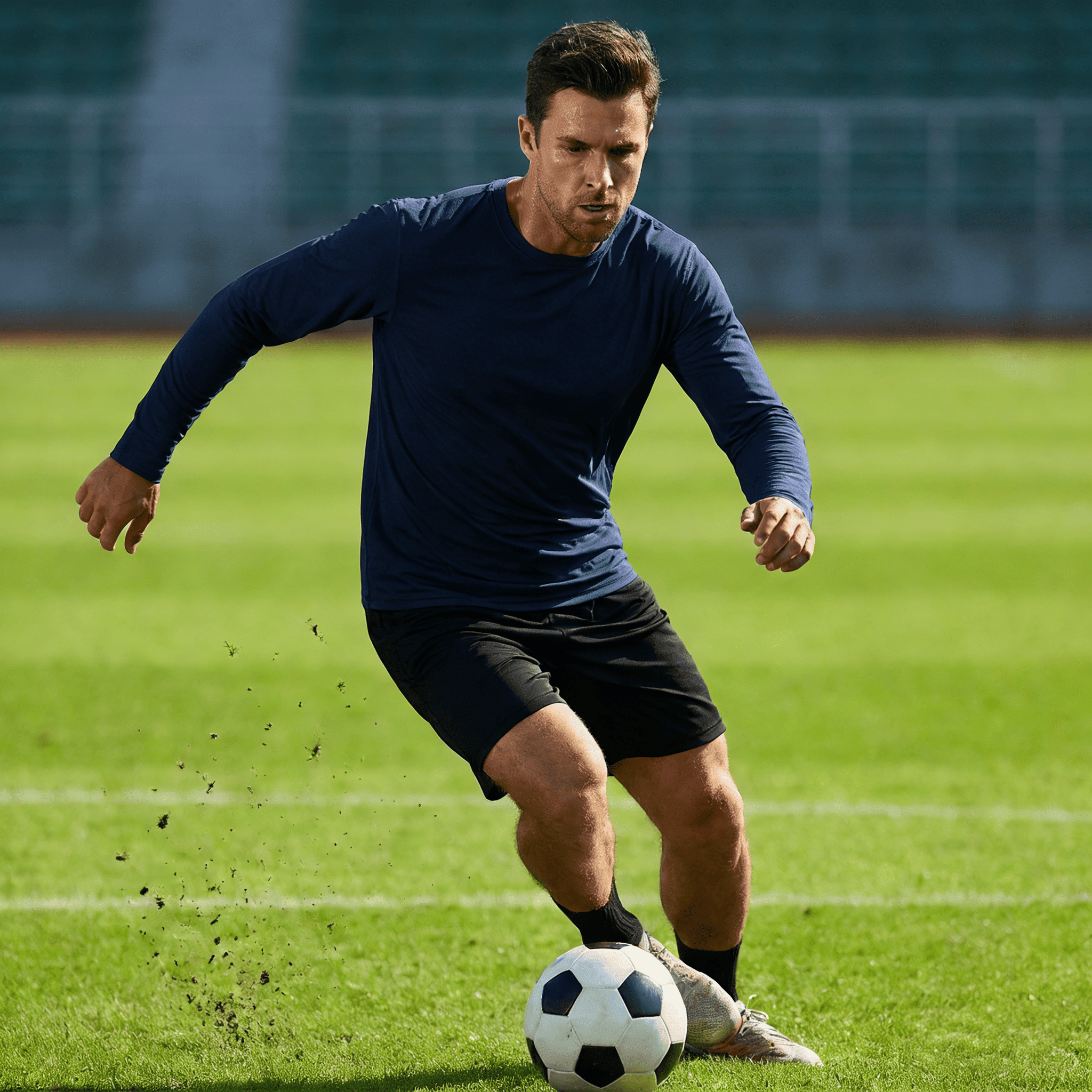 ZBORIBER Men's Quick Dry UPF 50+ UV Sun Protection Moisture Wicking Long Sleeve T-Shirt for Casual Workout,Sizes S-3XL,Navy