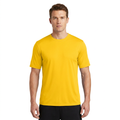 ZBORIBER Men's Quick-Dry Fit Gym Wicking Athletic Workout Short-Sleeve T-Shirts,Heather Yellow