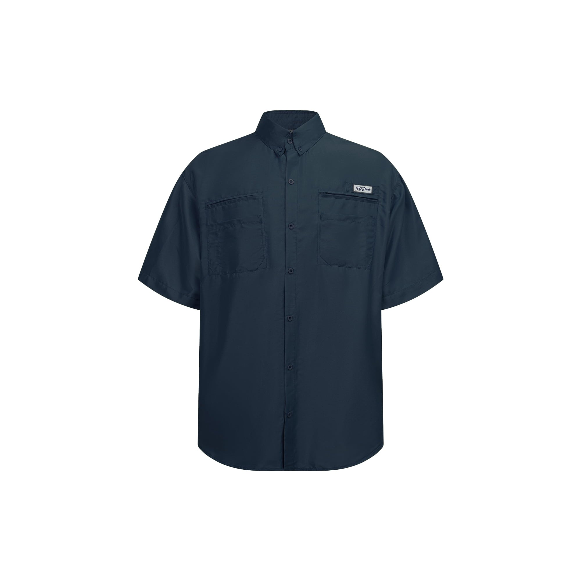 ZBORIBER Men's Fishing UPF 50+ Sun Protection Waterproof for Outdoor Travel Short Sleeve Shirts with Pockets,3-Pack,Size-XL