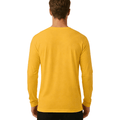 ZBORIBER Men's Quick Dry UPF 50+ UV Sun Protection Moisture Wicking Long Sleeve T-Shirt for Casual Workout,Sizes S-3XL,Heather Yellow