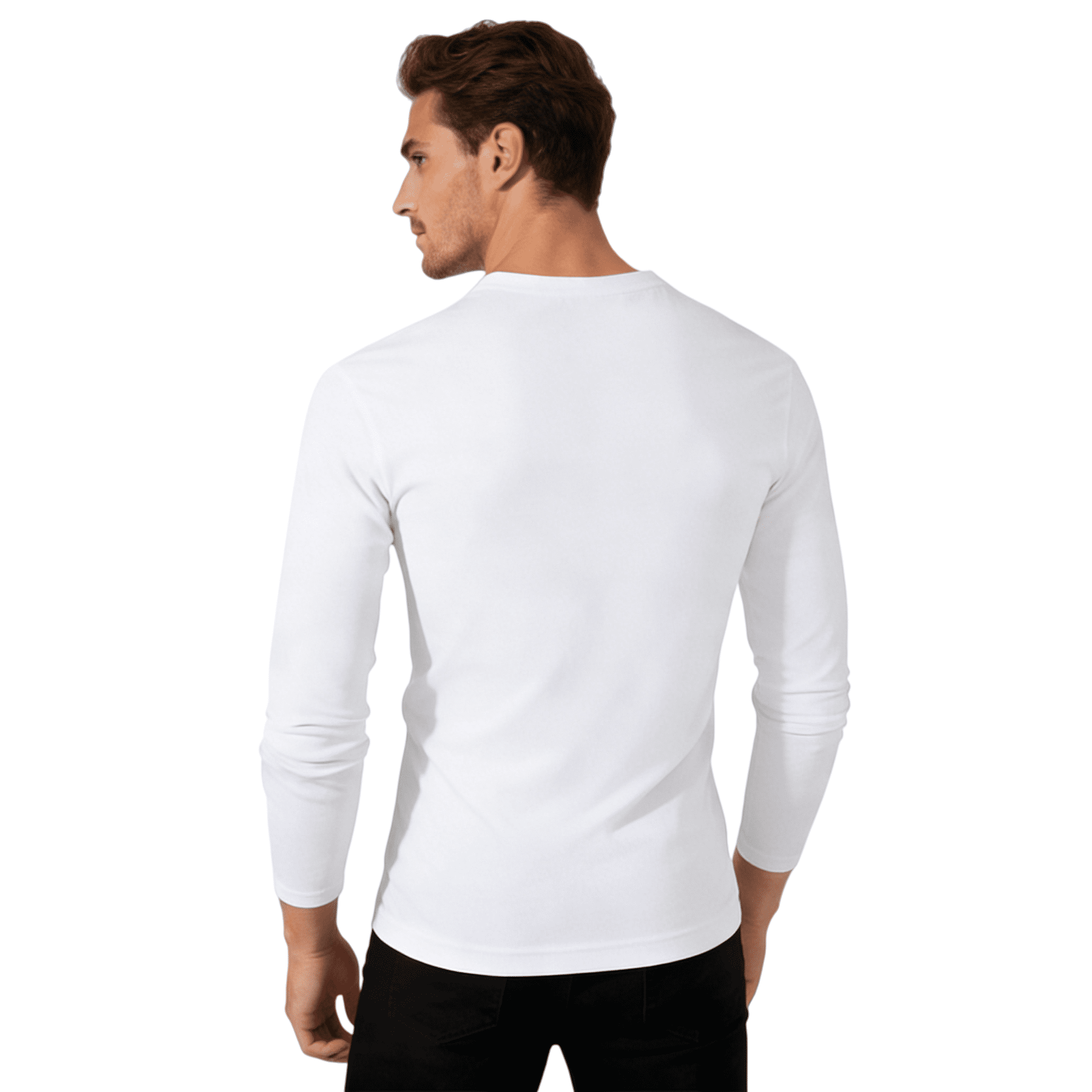 ZBORIBER Men's Quick Dry UPF 50+ UV Sun Protection Moisture Wicking Long Sleeve T-Shirt for Casual Workout,Sizes S-3XL,White