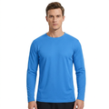 ZBORIBER Men's Quick Dry UPF 50+ UV Sun Protection Moisture Wicking Long Sleeve T-Shirt for Casual Workout,Sizes S-3XL,Royal