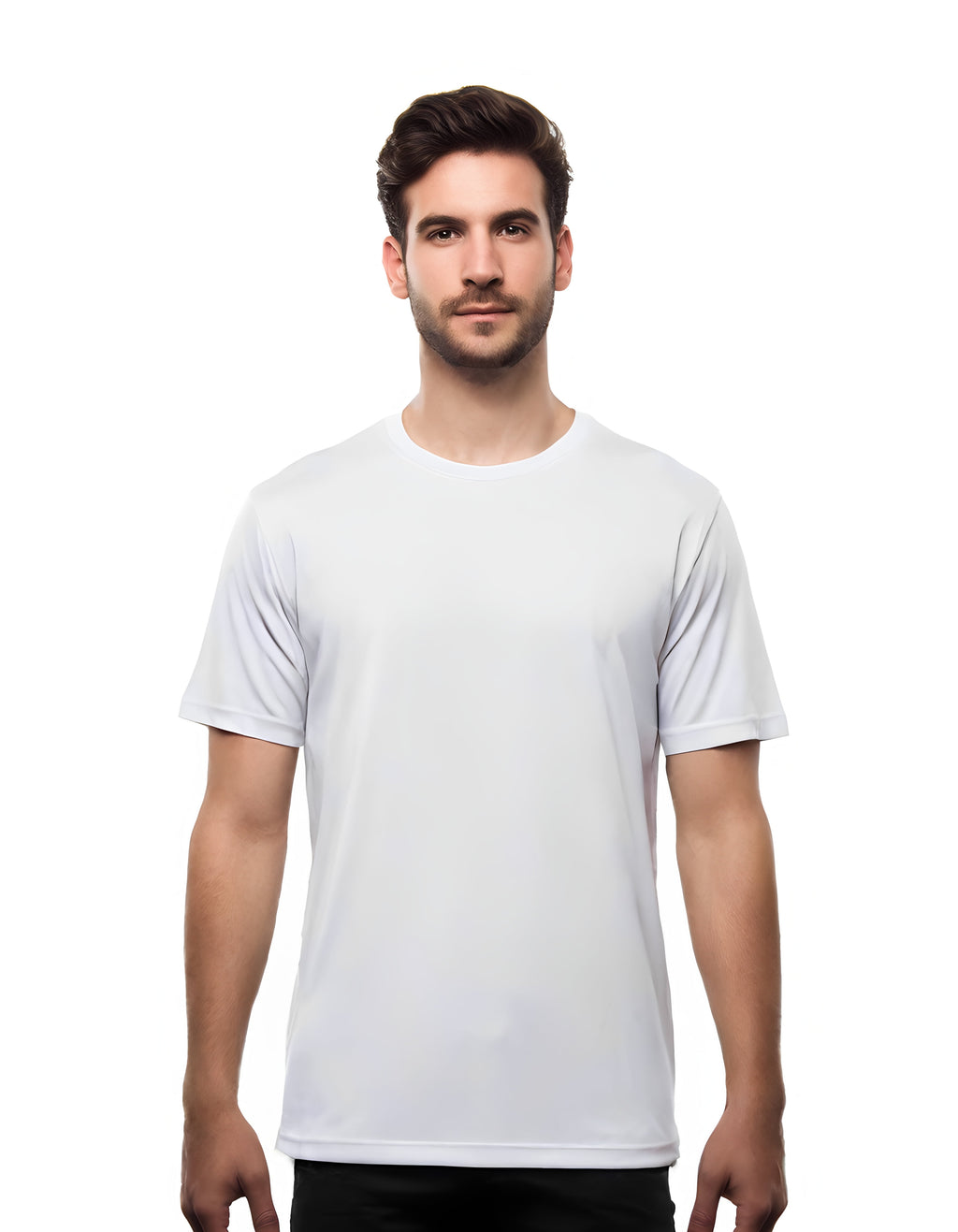 ZBORIBER Men's Quick-Dry Crew Neck T-Shirts 5-Pack, Moisture Wicking, Sizes S-3XL