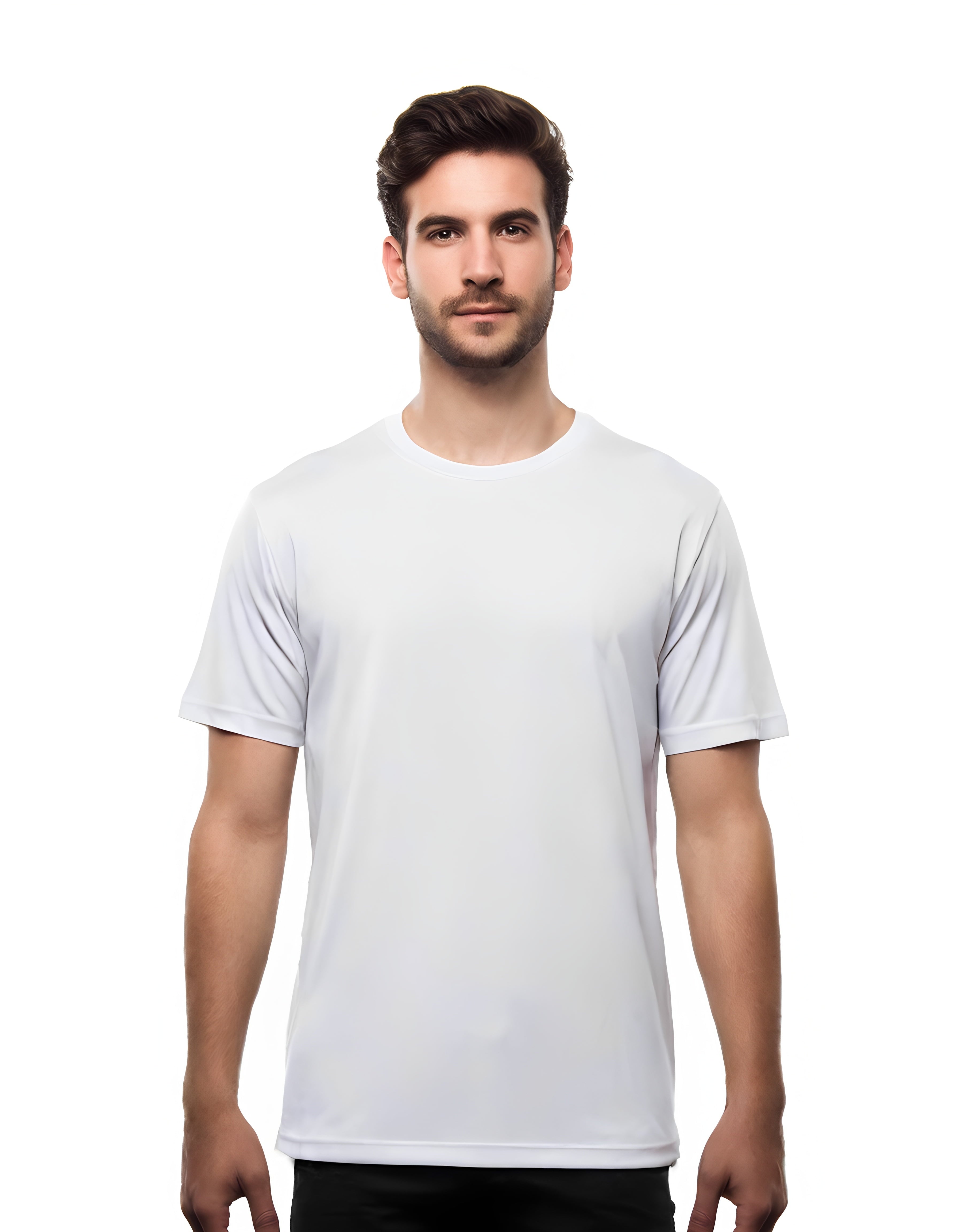 ZBORIBER Men's Quick-Dry Crew Neck T-Shirts 5-Pack, Moisture Wicking, Sizes S-3XL