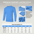 ZBORIBER Men's Quick Dry UPF 50+ UV Sun Protection Moisture Wicking Long Sleeve T-Shirt for Casual Workout,Sizes S-3XL,Highlighter Glow